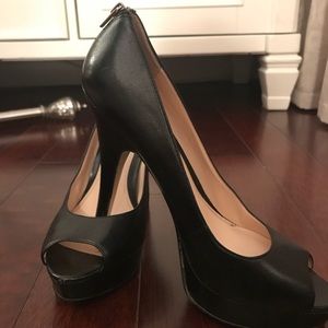 Enzo Angiolini black leather heels